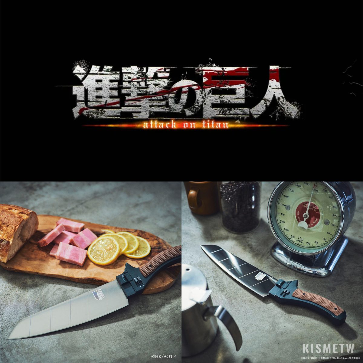 4巨人迷不要錯過！GARRACK × NiNJA 合作推出 《進擊的巨人》超硬質刃廚刀，3月開放預購