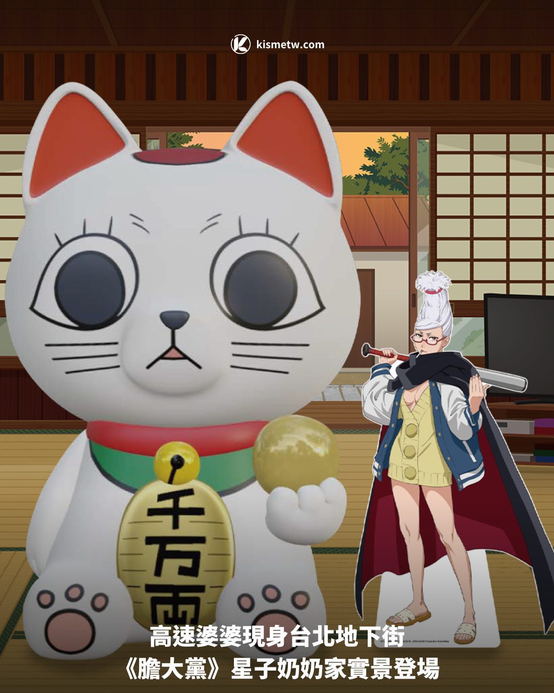 高速婆婆現身台北地下街！《膽大黨》星子奶奶家實景登場，木棉花超動漫研究社快閃回歸 10