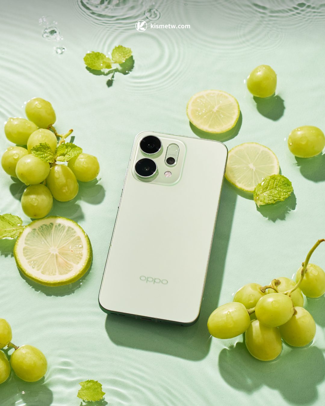 OPPO Reno 14 薄荷綠新色席捲 2025 夏季 帕斯蒂爾風格引領植感輕食新潮流5