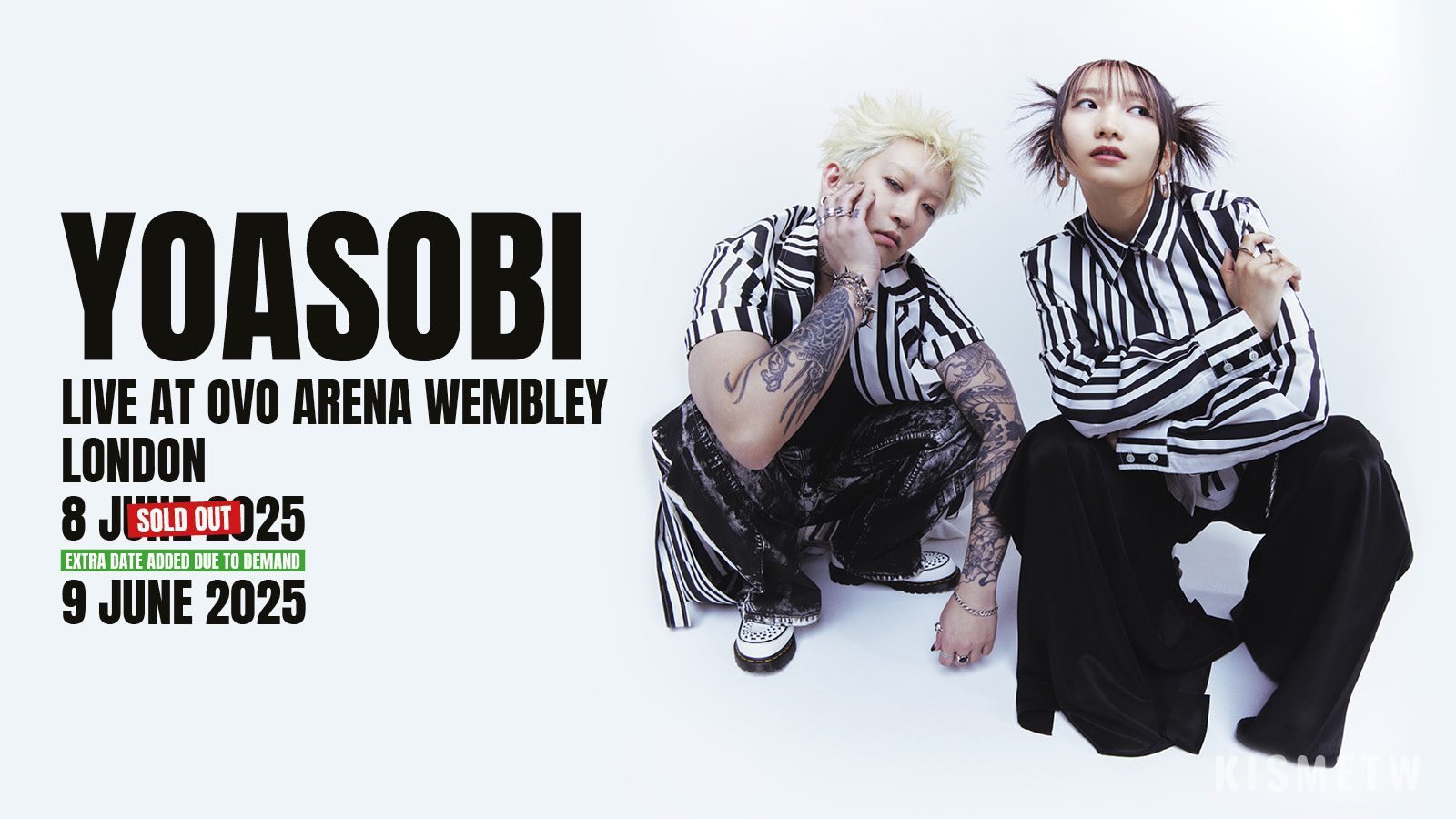 YOASOBI 2025 WEMBLEY ARENA 公演秒殺！6/8-9 追加演出動員2萬人，創日本藝人歐洲紀錄
