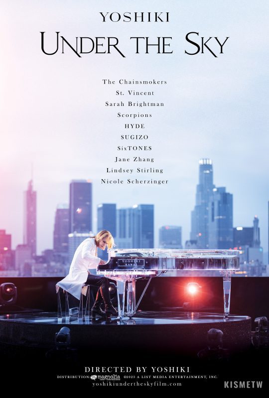 YOSHIKI音樂紀錄片《YOSHIKI: UNDER THE SKY》美國Prime Video正式上線！全球矚目巨作震撼登場