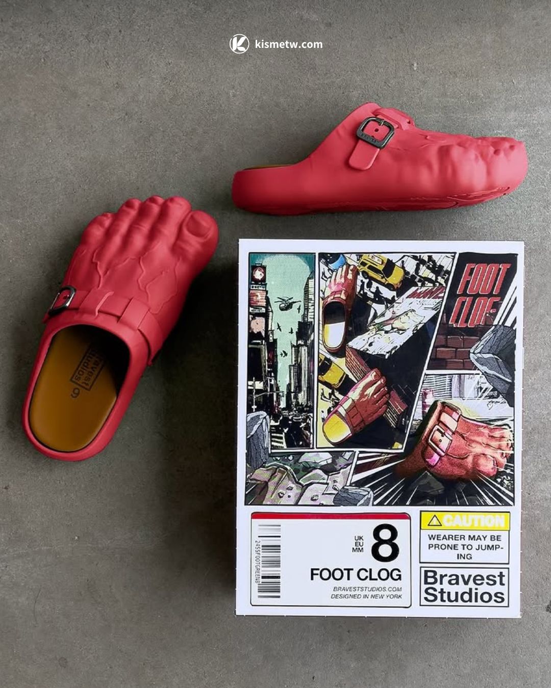 Bravest Studios Foot Clog 穿上它你就是浩克！2