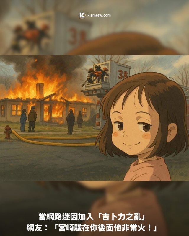 當網路迷因加入「吉卜力之亂」 網友：「宮崎駿在你後面他非常火！」1