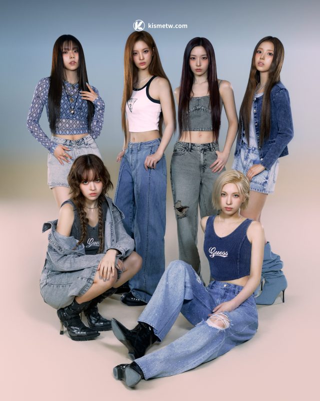 NMIXX魅力聯名GUESS春季大片｜2025春裝演繹未來感青春時尚2