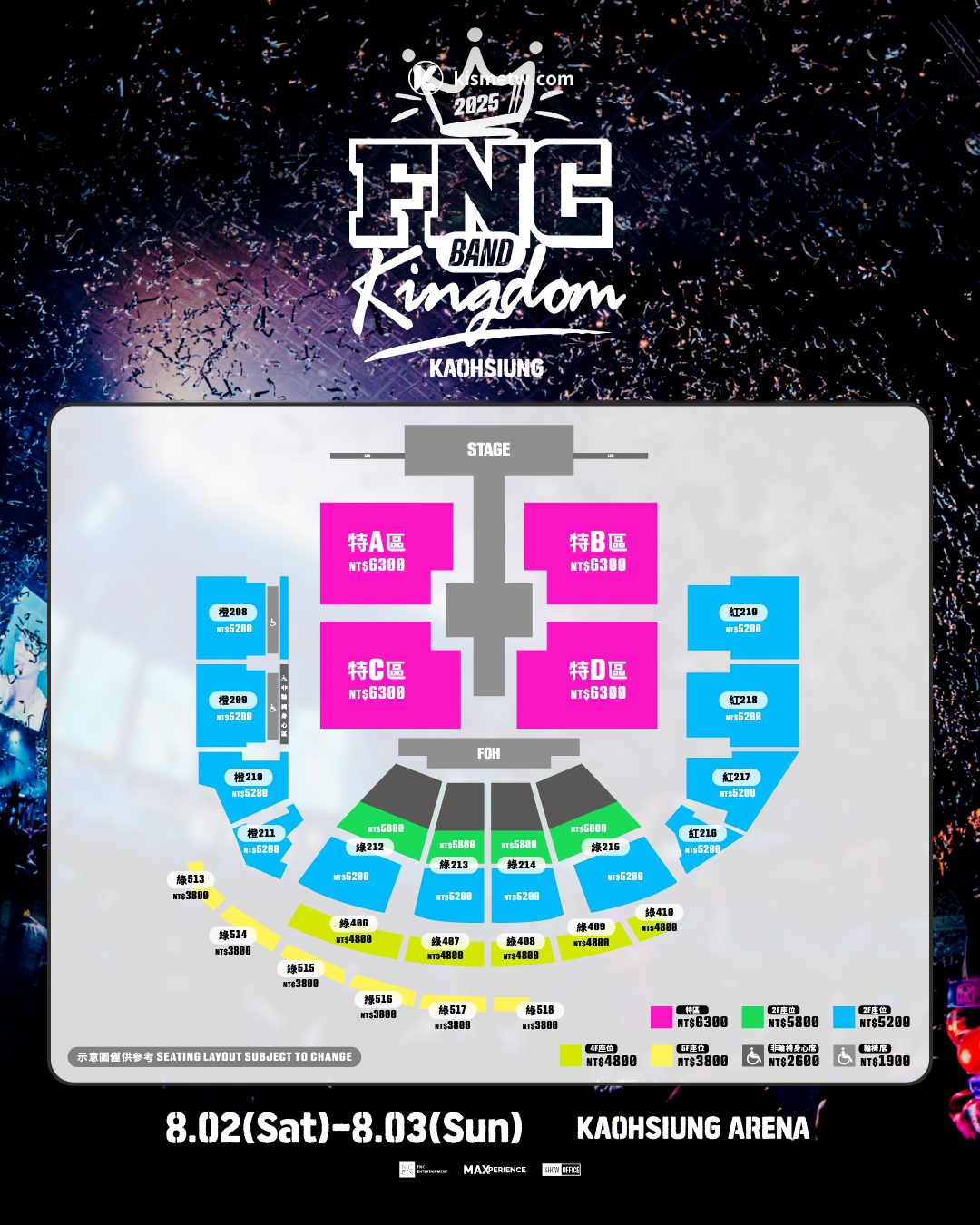 韓系搖滾新篇章，FNC五大樂團集結高雄巨蛋引爆夏日音浪 (6)