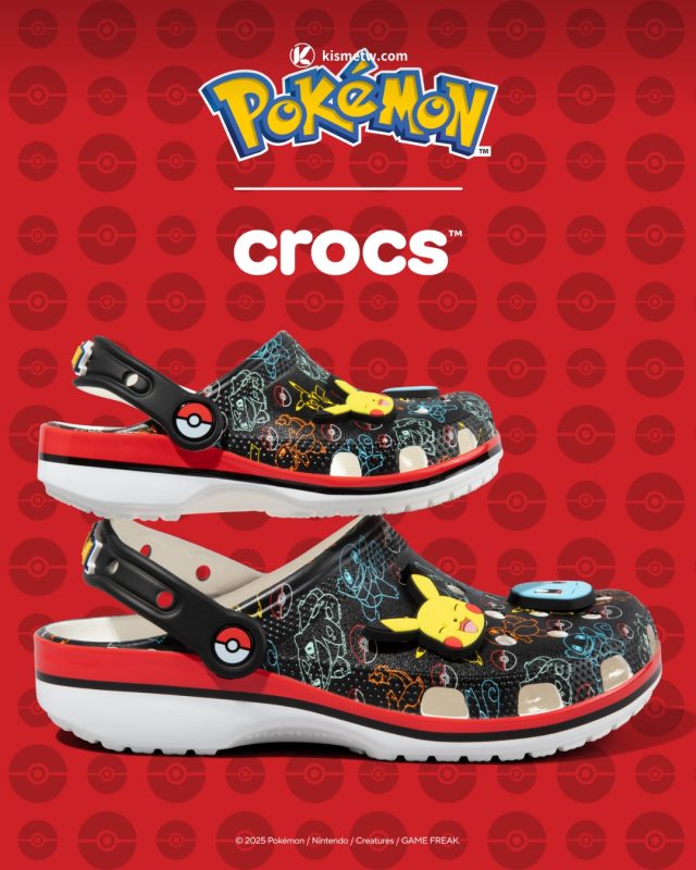 Crocs x Pokemon 聯名系列登場 皮卡丘、伊布、噴火龍釋放童趣潮流能量2