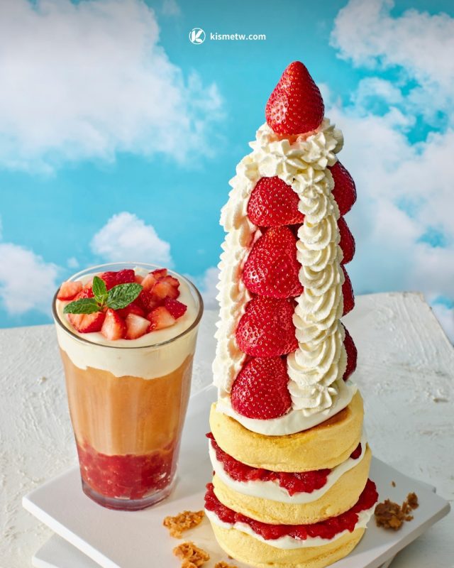 巨型甜點新地標｜FLIPPERS 推出 35 公分Taipei 101 Strawberry 塔征服信義4