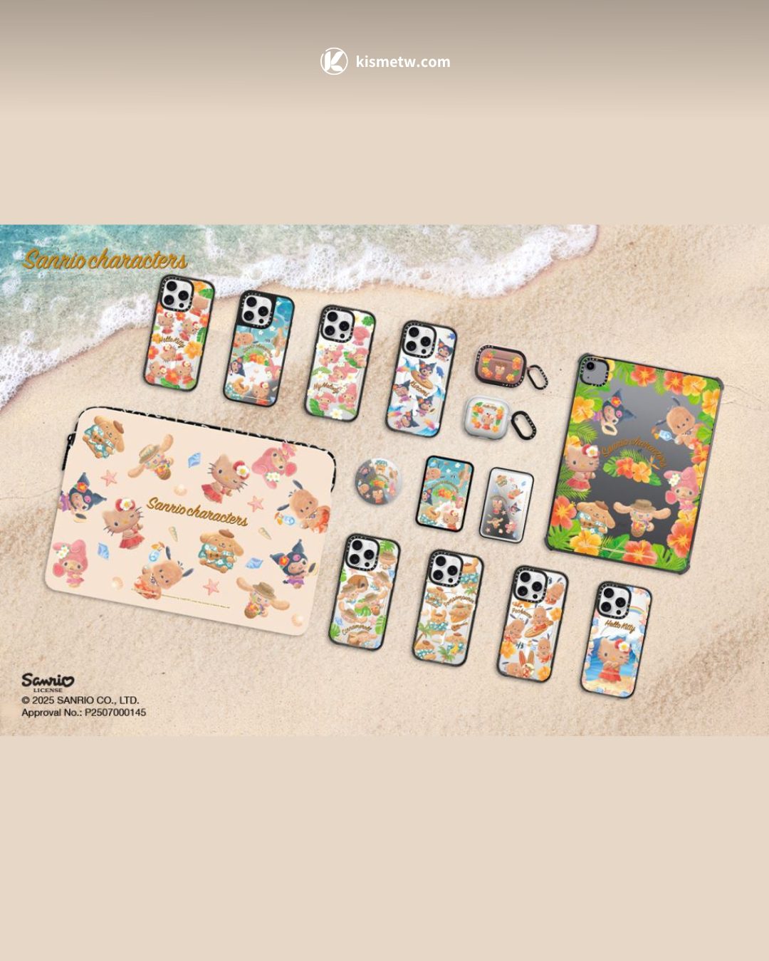 霓虹夏日限定，Sun Kissed 三麗鷗家族攜手 CASETiFY 打造終極沙灘派對 (5)