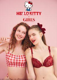 GiRLS by PEACH JOHN攜手HELLO KITTY推出聯名系列｜9月24日限量登場浪漫內衣與居家服