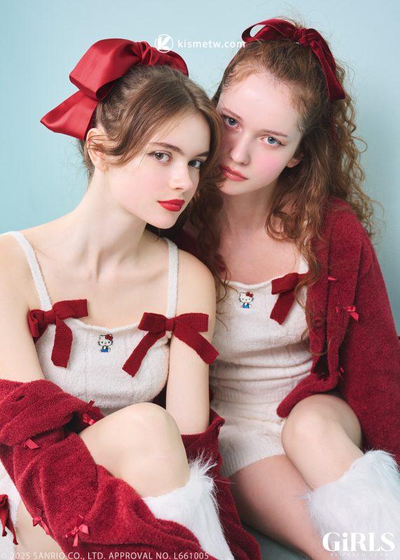 GiRLS by PEACH JOHN攜手HELLO KITTY推出聯名系列｜9月24日限量登場浪漫內衣與居家服12