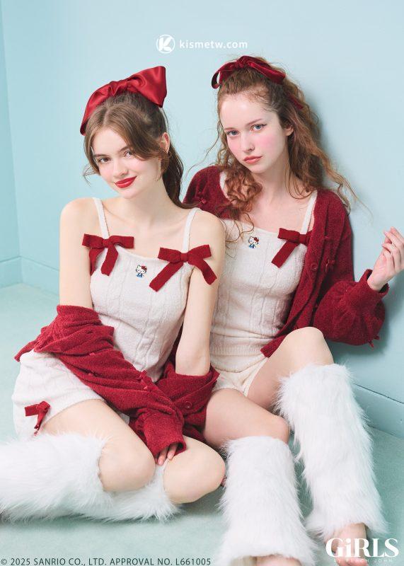 GiRLS by PEACH JOHN攜手HELLO KITTY推出聯名系列｜9月24日限量登場浪漫內衣與居家服13