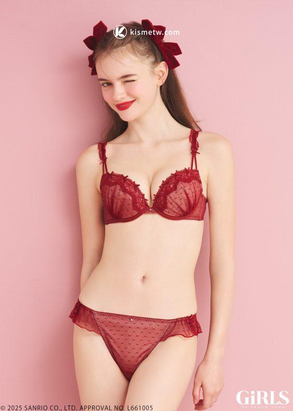 GiRLS by PEACH JOHN攜手HELLO KITTY推出聯名系列｜9月24日限量登場浪漫內衣與居家服3