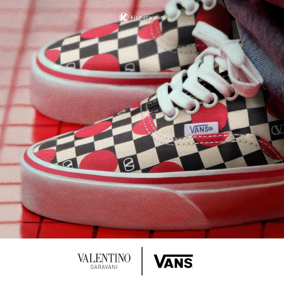 Valentino X Vans全新聯名運動鞋亮相｜經典Authentic鞋型融合義式高訂與街頭精神 (1)