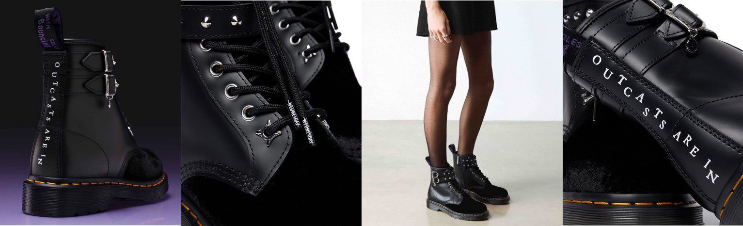 Dr. Martens X Wednesday第二波聯名，暗黑學院風全面進化　1460靴與瑪莉珍鞋詮釋致命哥德魅力 (7)