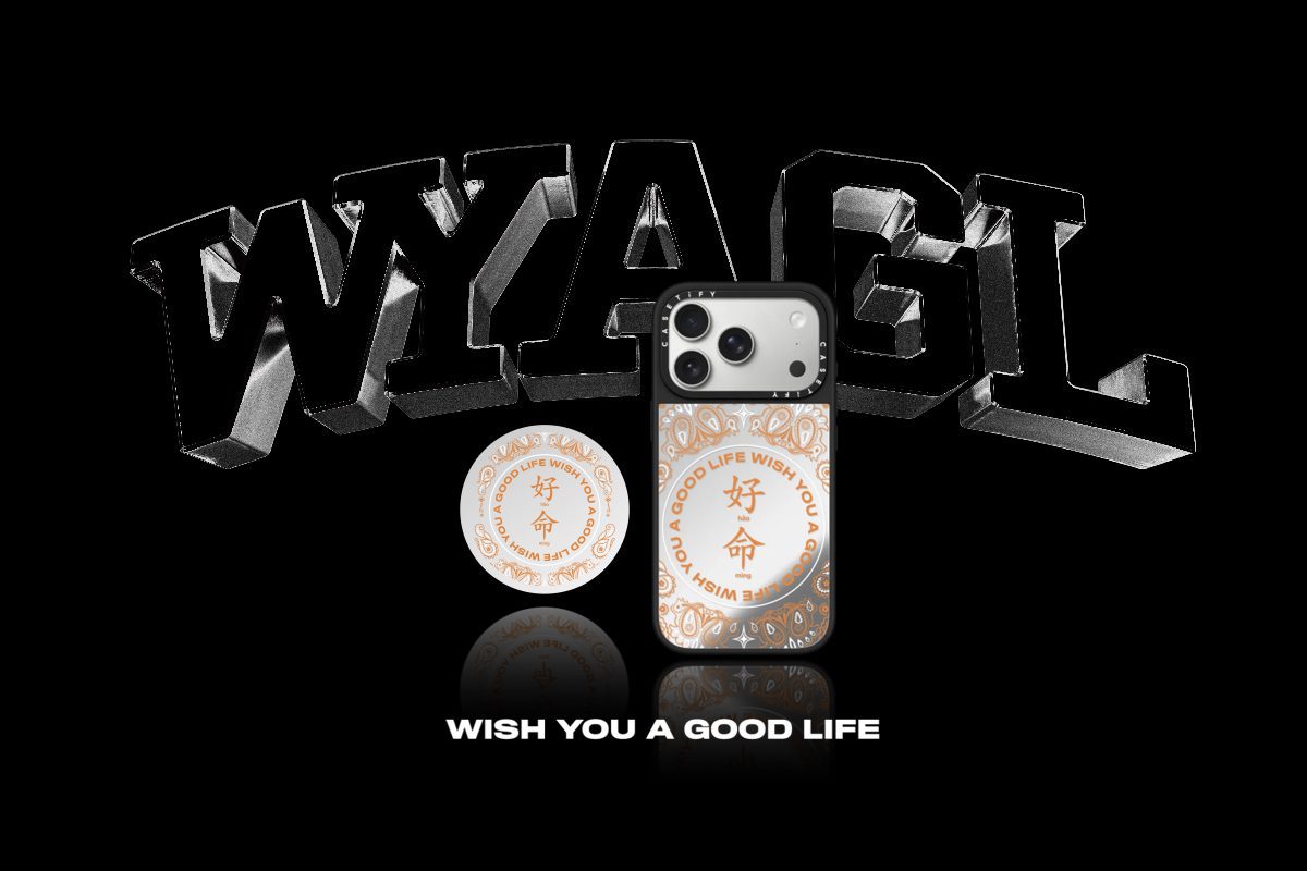 周湯豪再掀千禧潮流！CASETiFY × WISH YOU A GOOD LIFE「鏡面變形蟲」系列登場｜金屬光感時尚幸運物全面進化 (1)