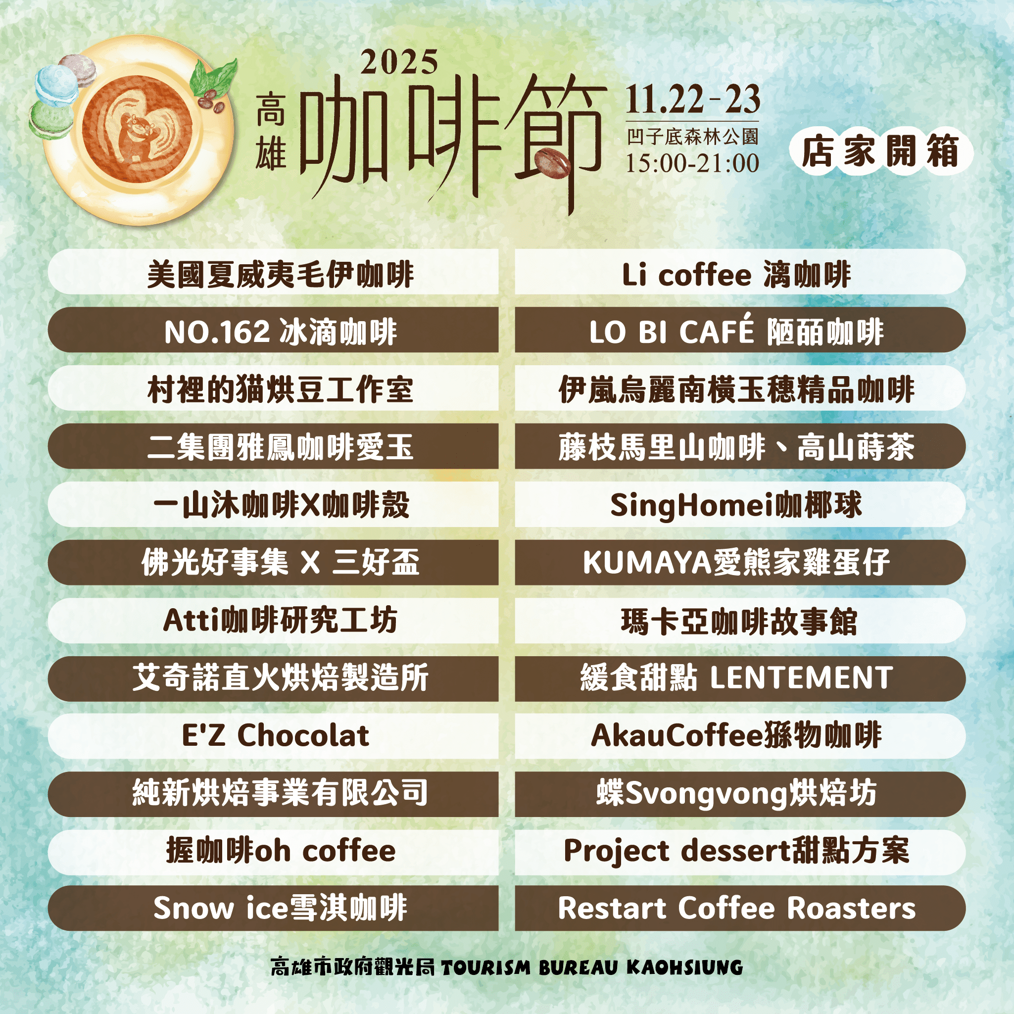 高雄咖啡節2025盛大回歸｜凹子底雙日展演手沖魅力與原鄉風味 (2)