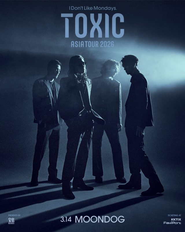 I Dont Like Mondays.攜〈PAINT〉魅力重返台北｜《TOXIC TOUR 2026》三月夜色開唱