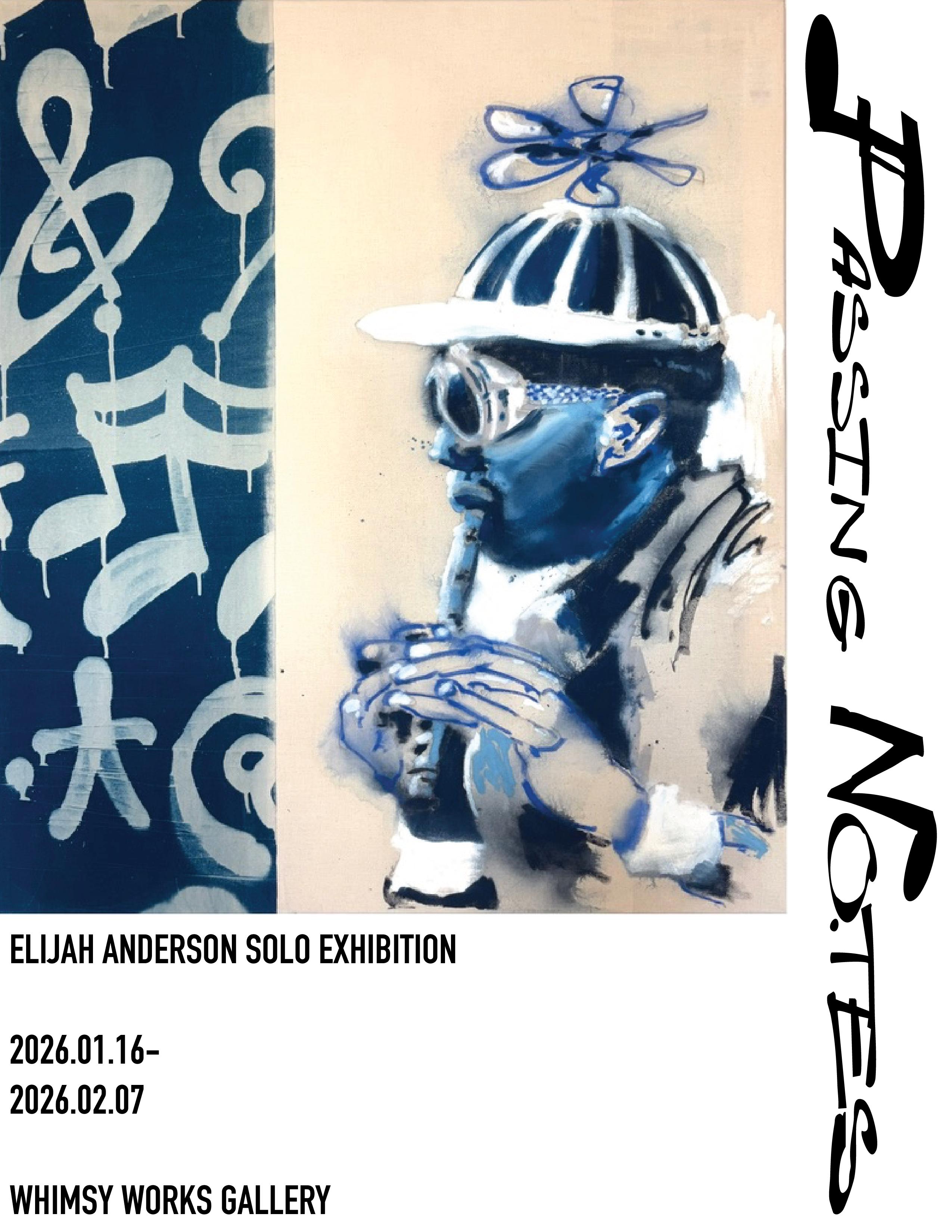 紐約藝術家Elijah Anderson亞洲首展《Passing Notes》，用畫筆演奏視覺的音符