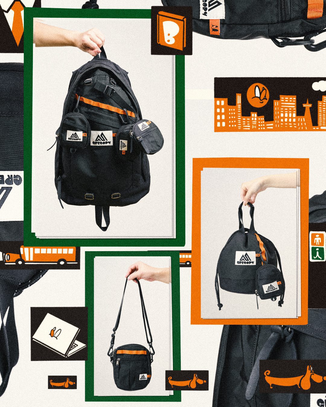 潮流機能與手繪藝術的碰撞！Gregory x Koichi Yairi 聯名系列打造專屬日常風格2