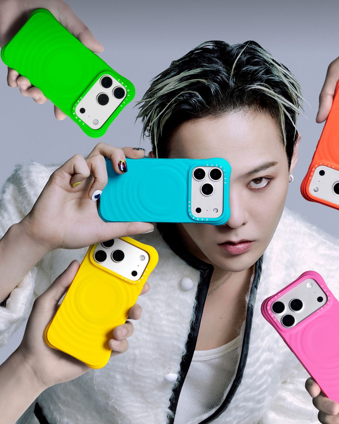 G DRAGON攜手CASETiFY亮相CHROMATIC系列波紋手機殼形象公開1