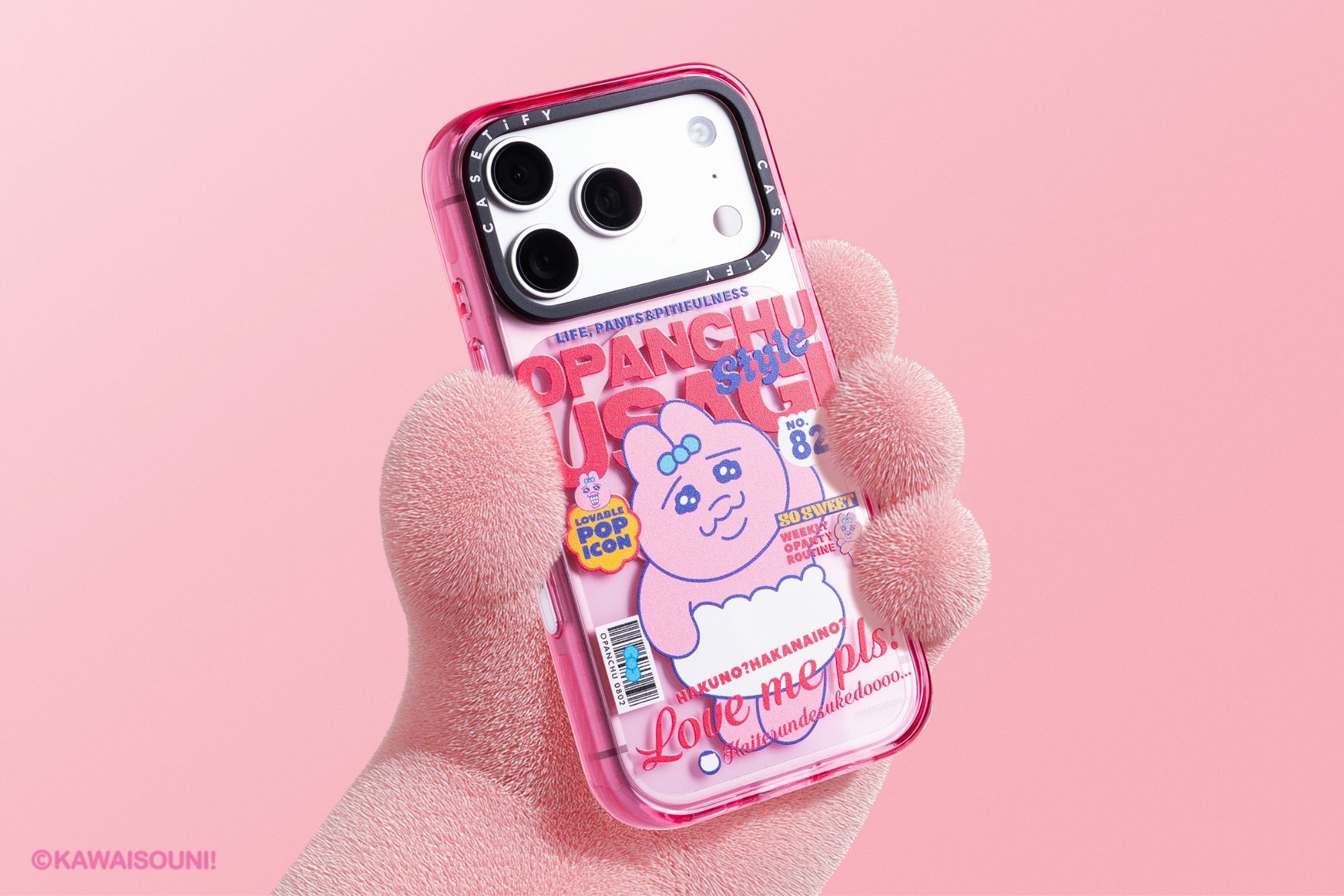 粉色萌兔魅力席捲配件界 Opanchu Usagi x CASETiFY 聯名系列登場3