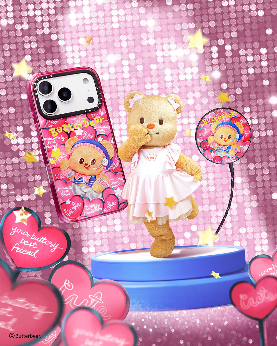 CASETiFY 520告白配件｜Butterbear、雙星仙子、飛天小女警與Hello Kitty甜蜜聯名登場 (12)