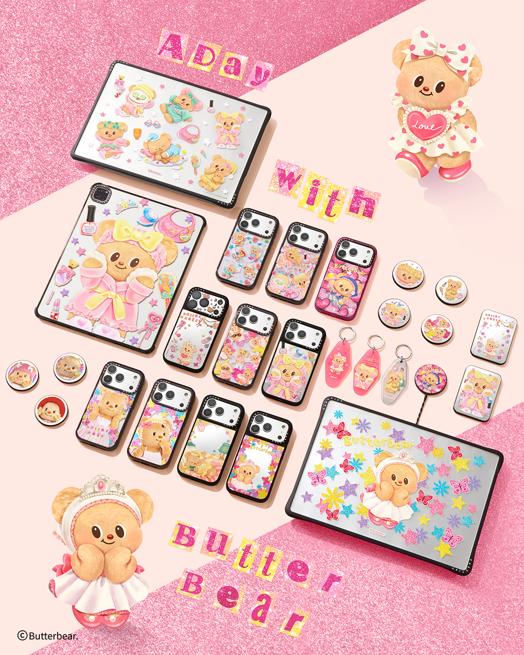 CASETiFY 520告白配件｜Butterbear、雙星仙子、飛天小女警與Hello Kitty甜蜜聯名登場 (14)
