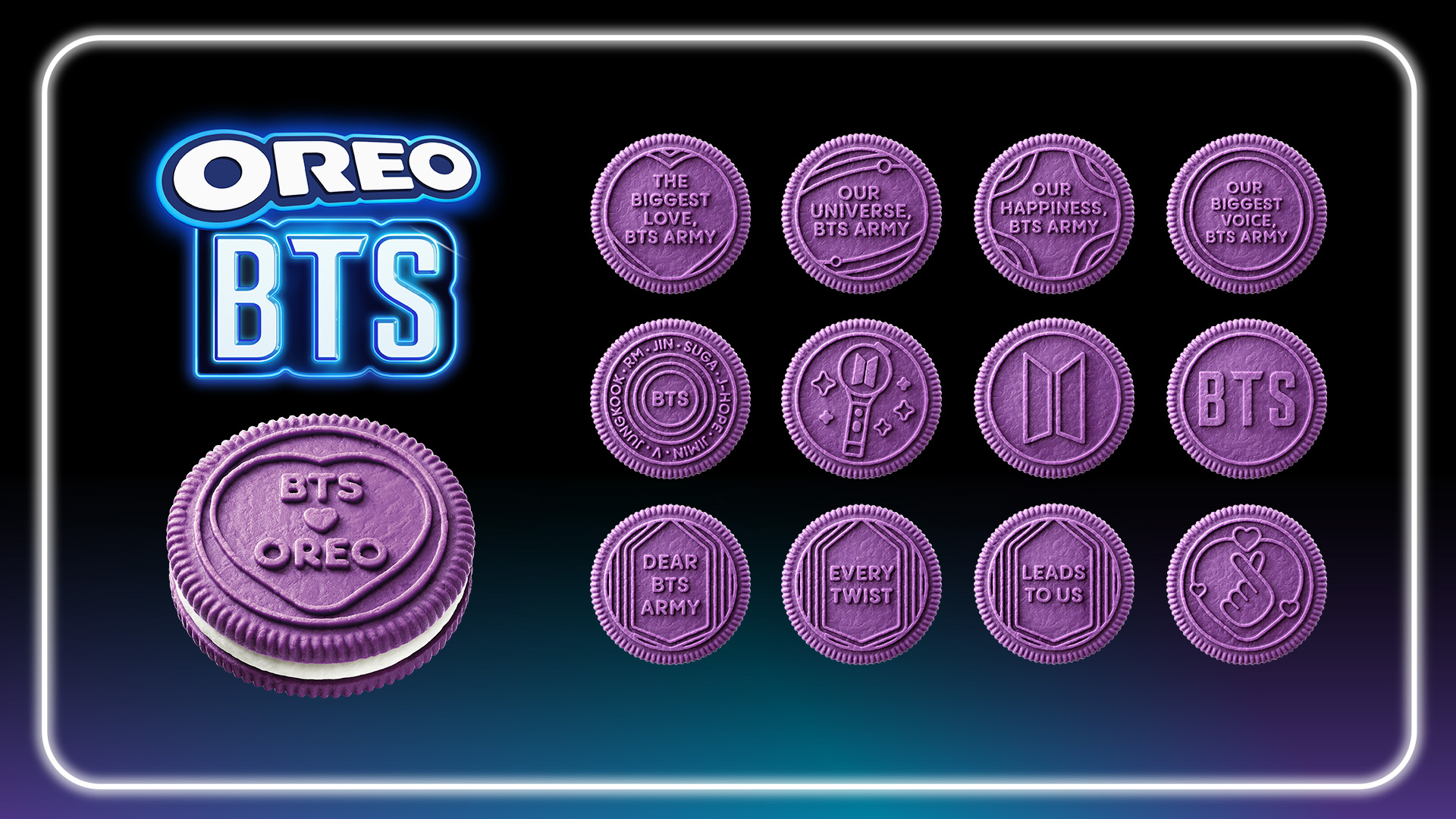 OREO BTS Cookie Embossments Horizontal