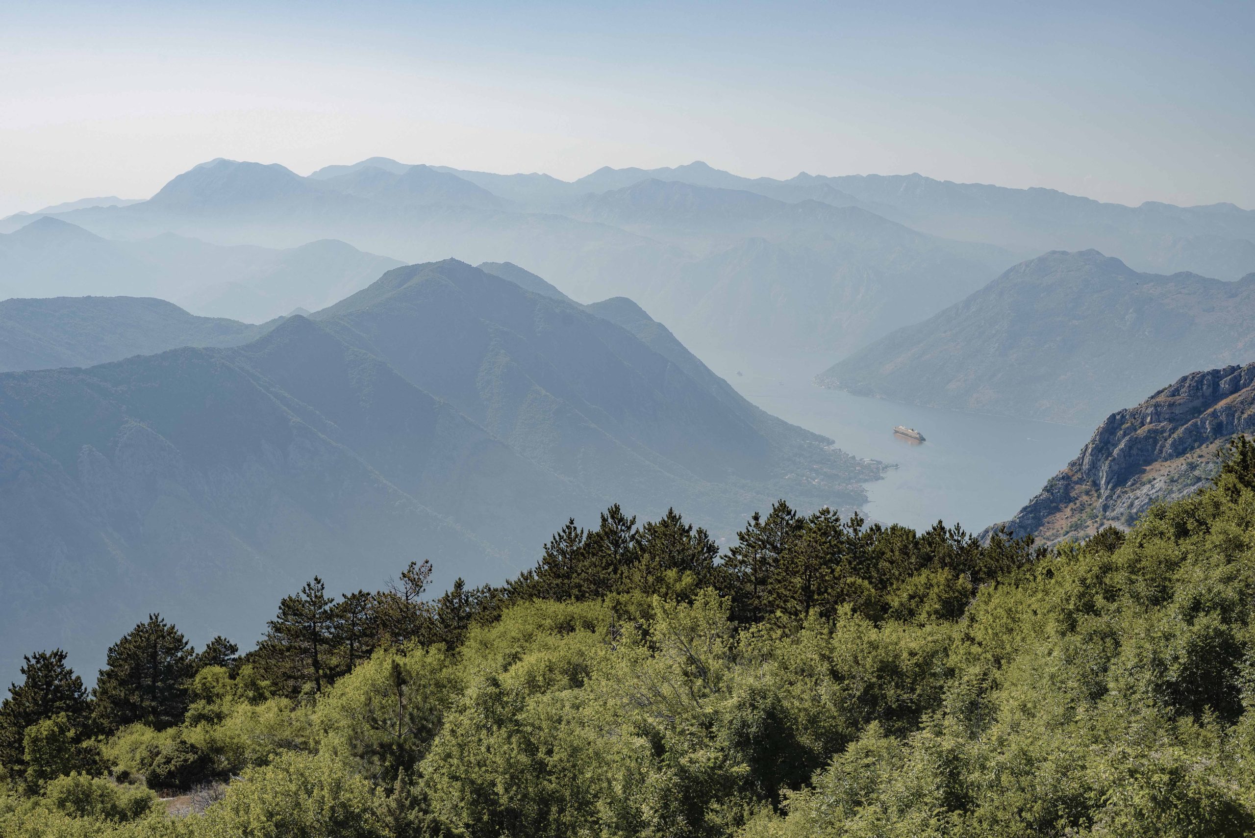 Bay Of Kotor, Magnificent View From Lovcen Mountain, Kotor, Montenegro