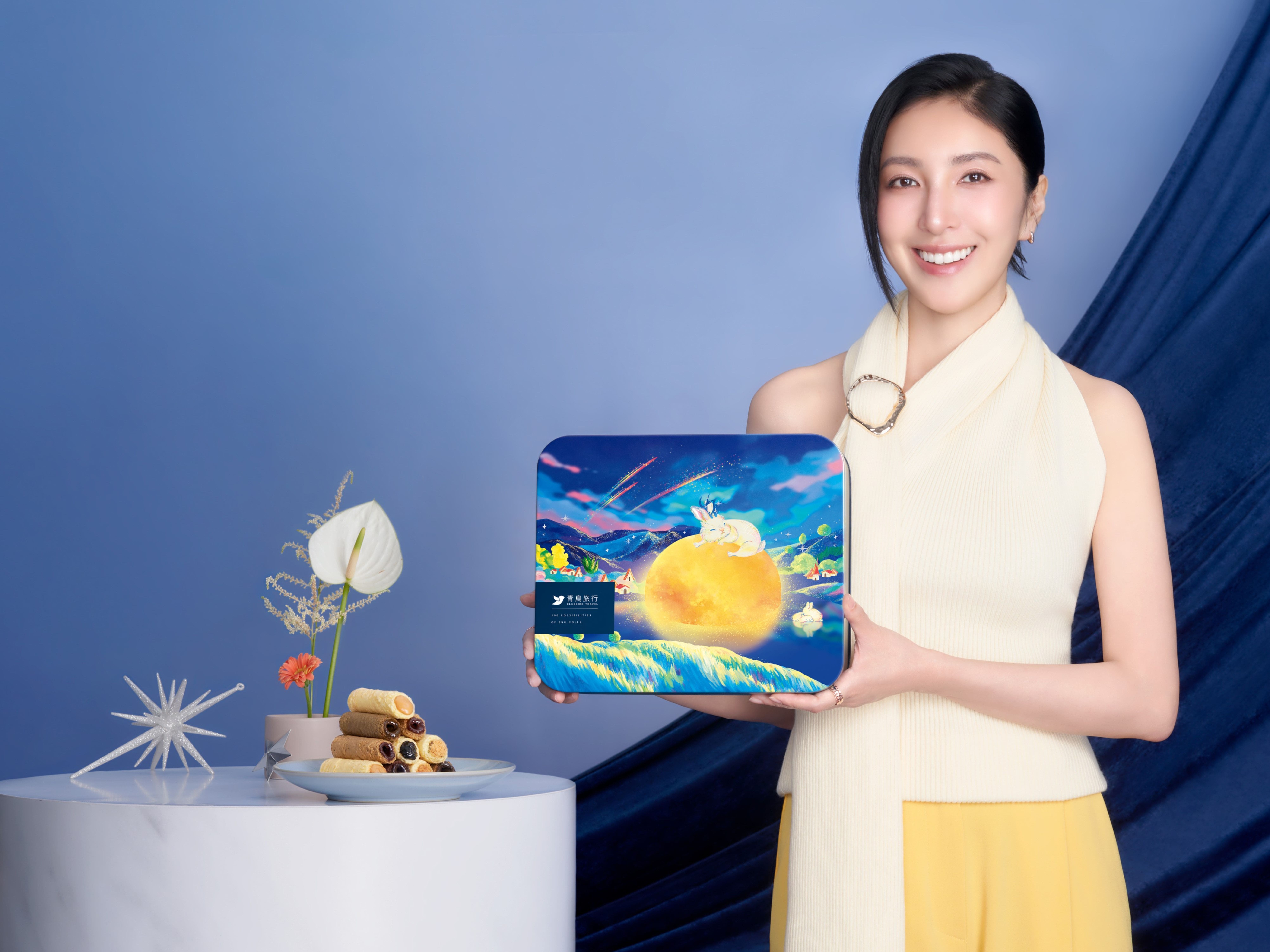 Bluebirdtravel Midautumn Gift Redtea Pomelo Eggroll (3)