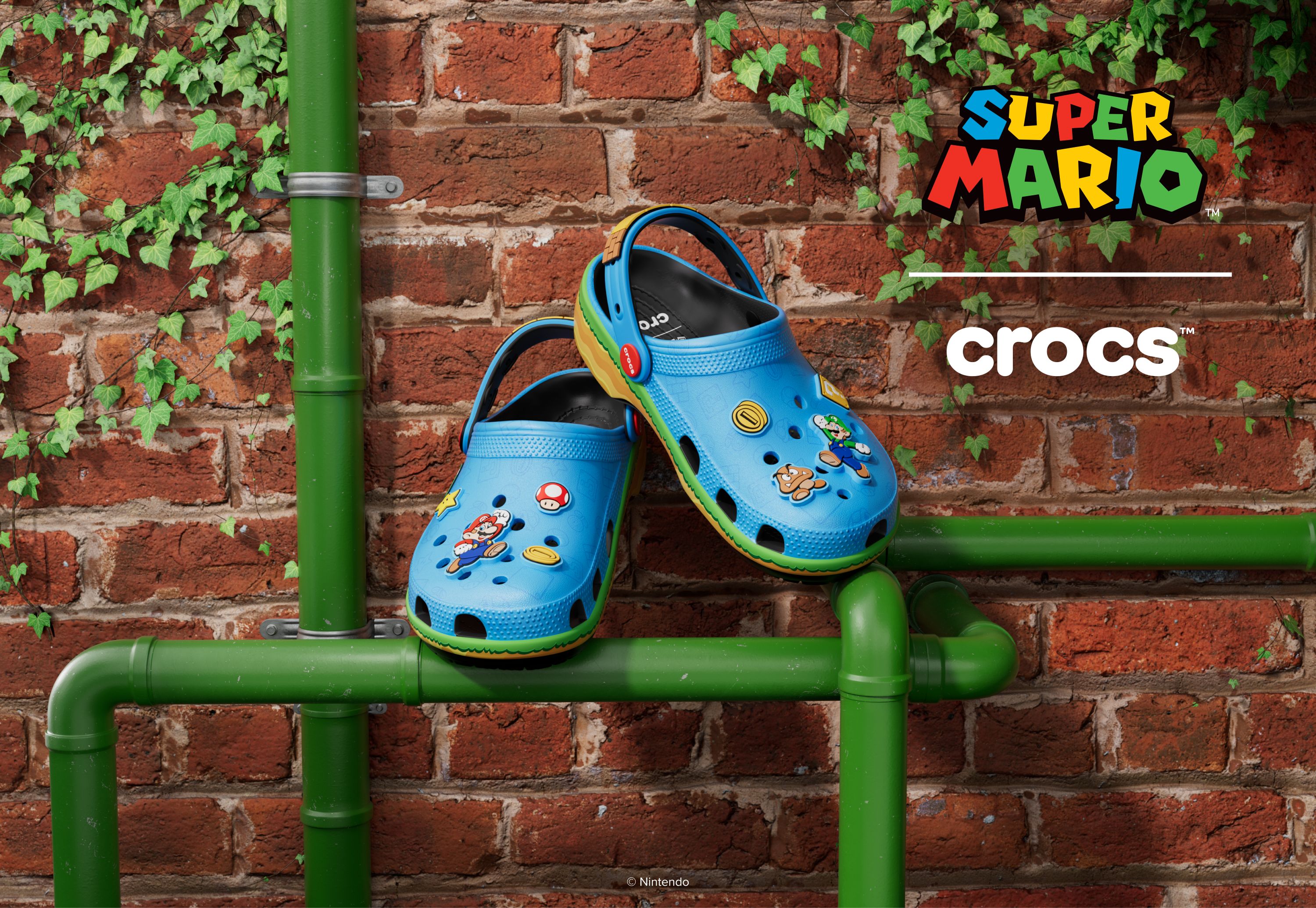 Crocs攜手任天堂推出Super Mario系列洞洞鞋　全新角色鞋款7月16日登場