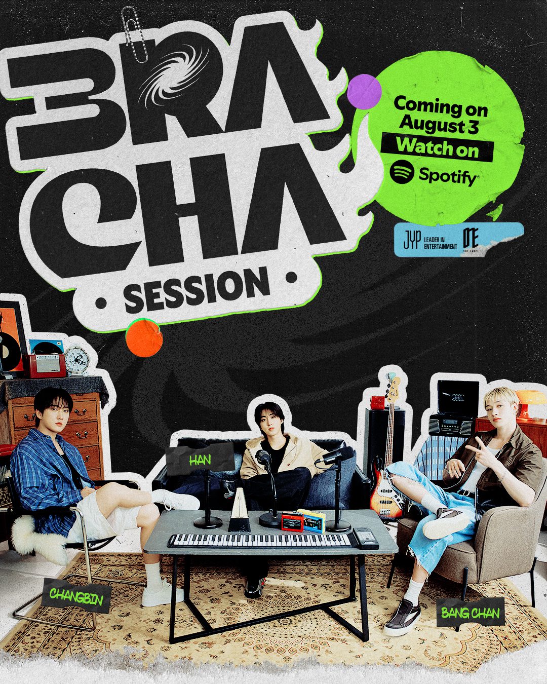 JYP Entertainment推出Spotify影音Podcast　Stray Kids 3RACHA率先主持開播