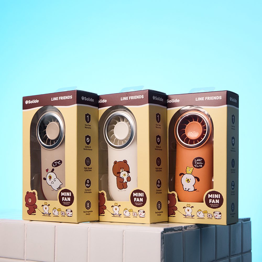 Lazy Tail Club Mini Fan Line Friends (14)