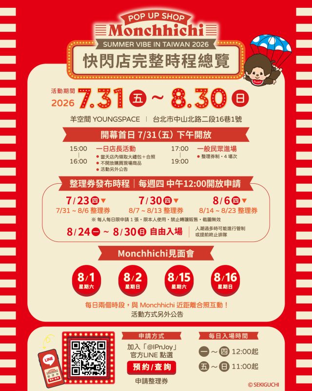 monchhichi taiwan pop up 2026 6
