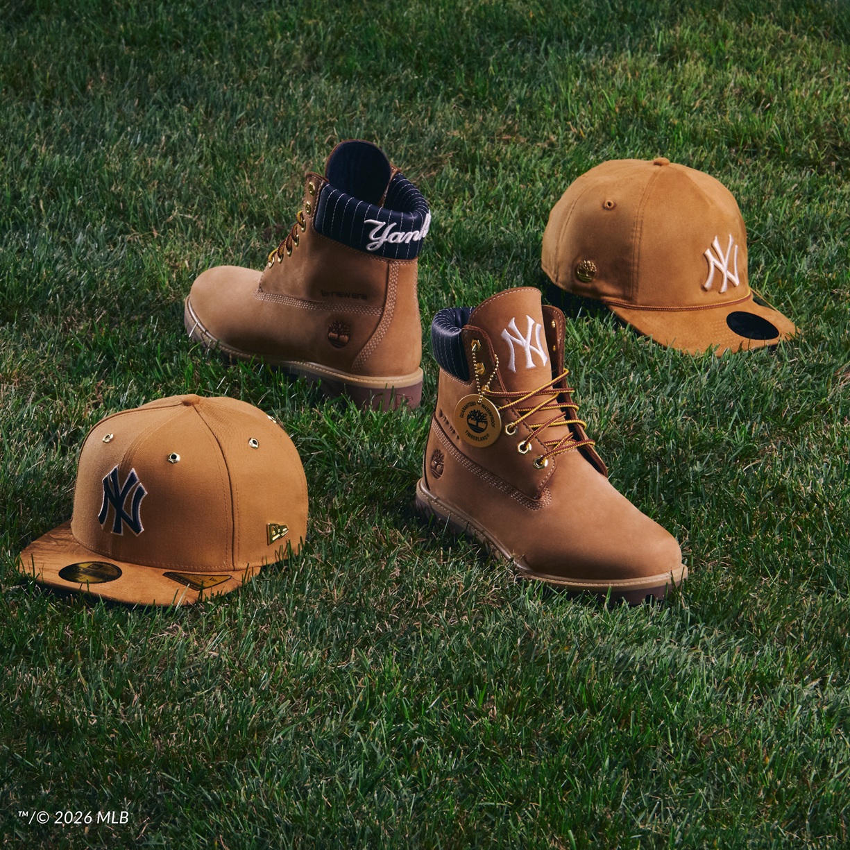 New Era攜手Timberland推MLB聯名系列,道奇洋基黃靴帽款8月登台 1 new era timberland mlb collaboration 2