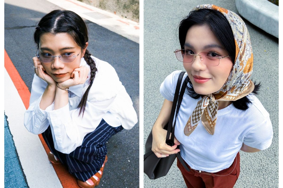 rim by jins rimless glasses y2k style