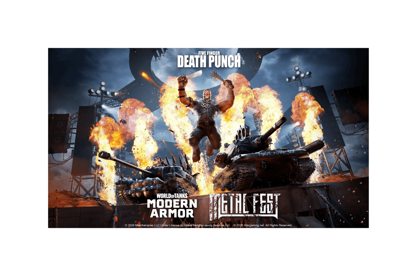 《戰車世界家用主機版》Metal Fest 2026登場　Five Finger Death Punch聯名戰車與限定指揮官亮相