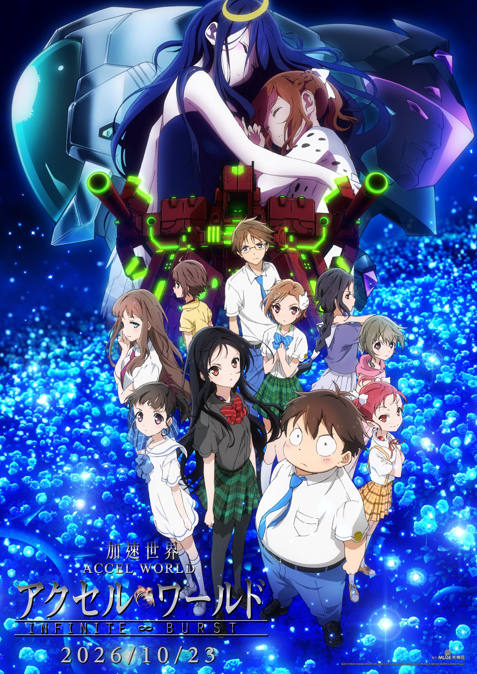 《加速世界 劇場版 INFINITE BURST》10月23日全台上映！川原礫原創劇情、限定海報特典公開